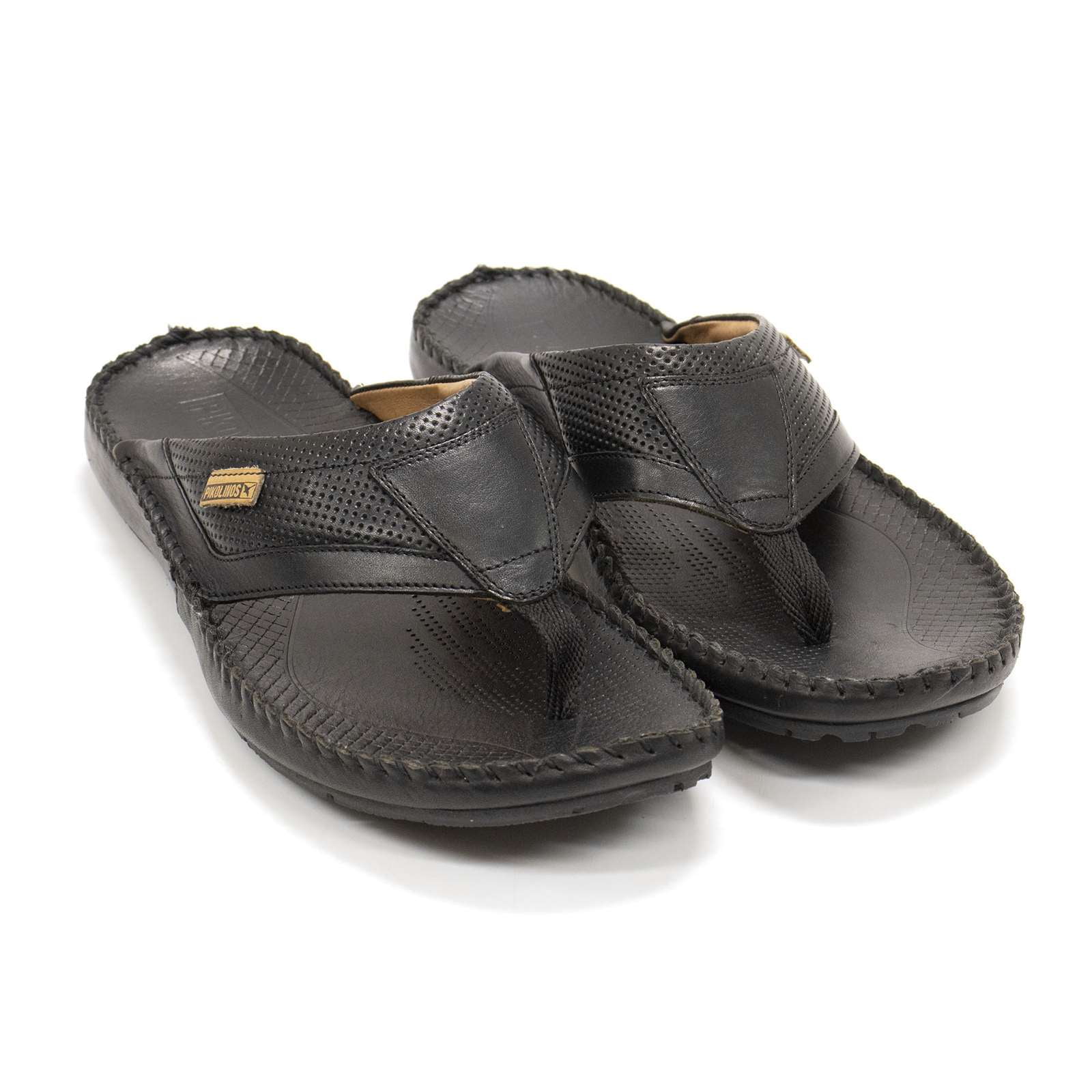 Pikolinos Men's Tarifa Leather T-Strap Sandals, Cuero,12.5-13 M US
