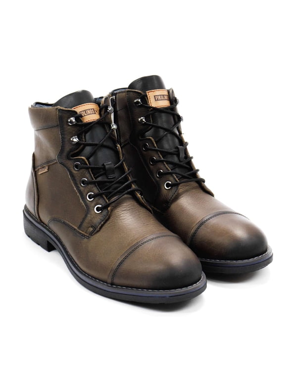 Men's York Leather Boots, Kaki,7.5-8 M US