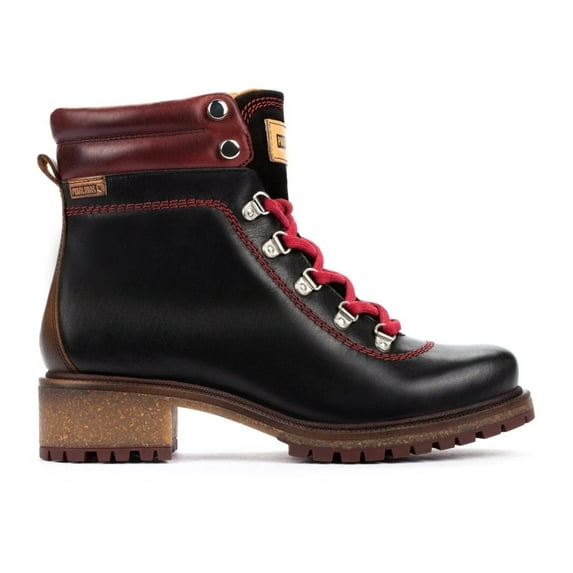 Pikolinos Aspe W9z-8634c1 Women's Lace Up Ankle Boots In Black
