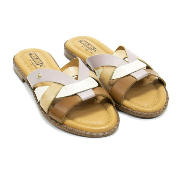 Pikolinos Women's Algar Leather Slide Sandals, Malva,10.5-11 M US