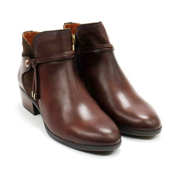 Pikolinos Women's Daroca Tassel Ankle Bootie, Caoba,9.5-10 M US