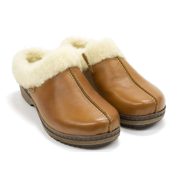Pikolinos Women's Granada W0w Shearling Clogs, Brandy,6 M US