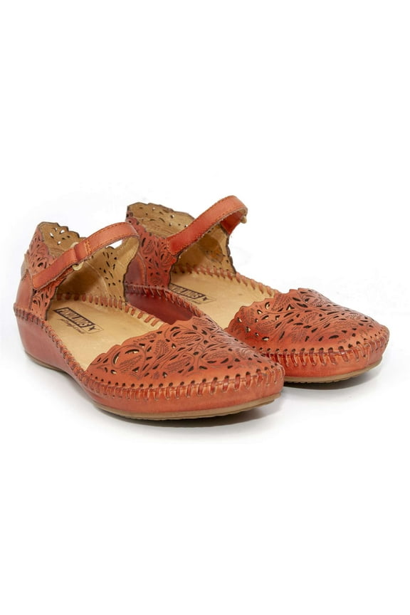 Women's Puerto Vallarta Mary Janes, Scarlet,9.5-10 M US
