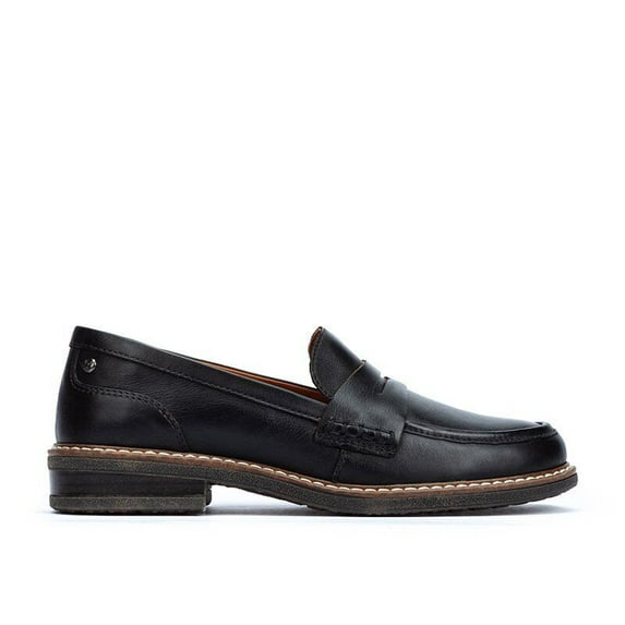 Pikolinos Women's Slip-On Aldaya Leather Loafers W8J-3541 Black