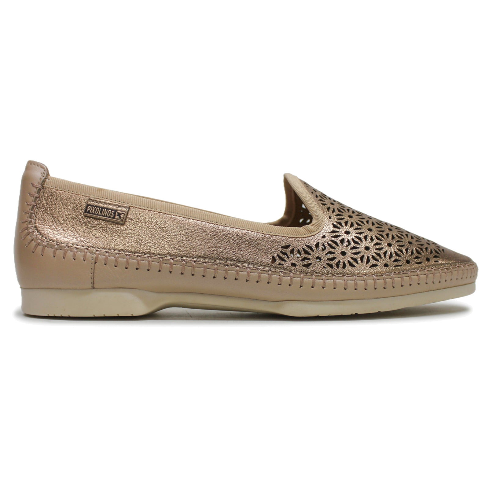 PIKOLINOS Women's Aguilas Leather Loafers - Laser Cutout Details, Whipped Stitching, Comfort Insole