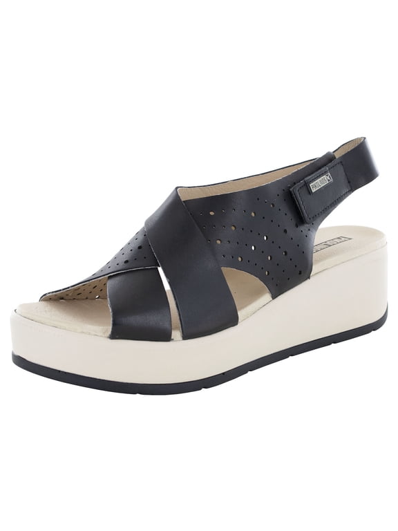 Womens Costacabana W3X-1791 Wedge Sandals, Black, 42 EU / 11.5-12 US