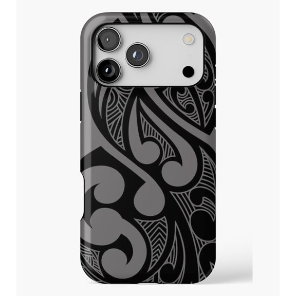 Pikorua Maori Carving Triple Twist M3109, Protective Case for iPhone 17 16 15 14 13 12 11 Pro Max – Modern Unisex Style