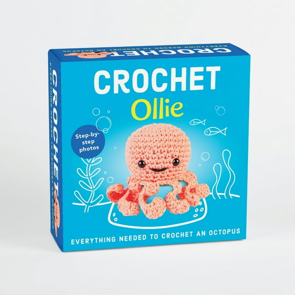 Pil Crochet Kit for Beginners - Ollie the Octopus Amigurumi - Complete DIY Kit with Step-By-Step Instructions, Yarn, Hoo, (Hardcover)