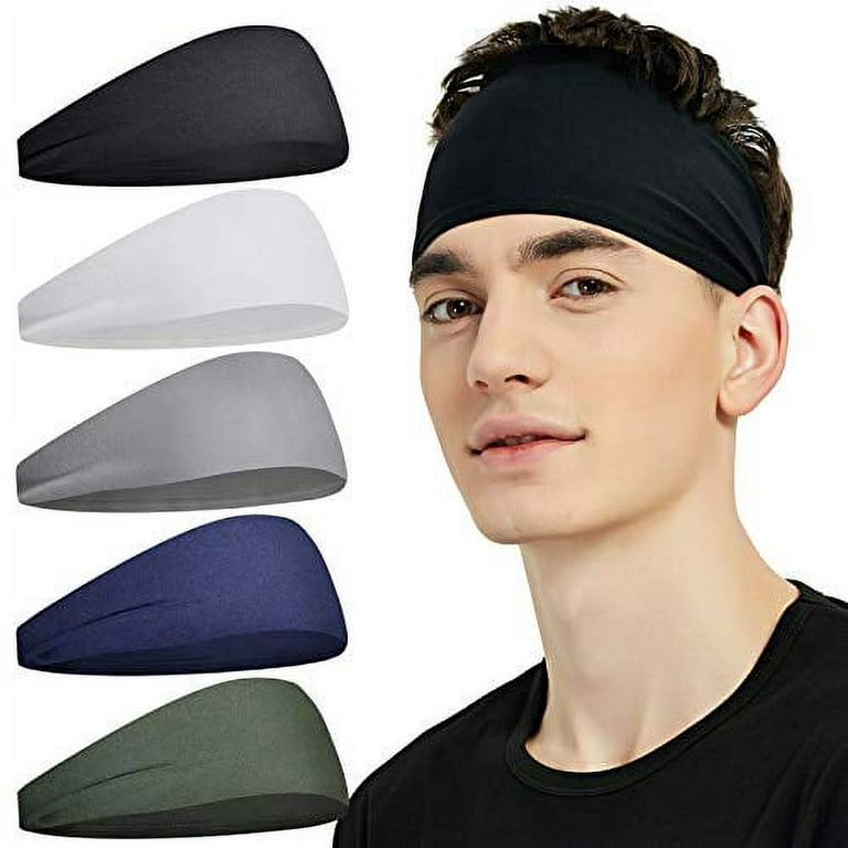 BESPORTBLE 8 Pcs Sports Headband Workout Sweatband Sports Hair Band Gym  Accessories for Women Hair Accessories for Men Hairband for Men Turban for  Men