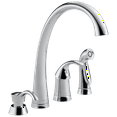 thumbnail image 1 of Pilar Single Handle Kitchen Faucet with Spray and Soap Dispenser in Chrome 4380-SD-DST, 1 of 2