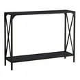 thumbnail image 1 of Pilaster Designs Allegheny Modern Metal Storage Console Table in Pewter, 1 of 5