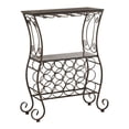 thumbnail image 1 of Pilaster Designs Beckett 15-bottle Metal Free Standing Wine Rack in Pewter, 1 of 6