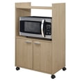 thumbnail image 1 of Pilaster Designs Centennial Kitchen Island Microwave Storage Cabinet in Beech, 1 of 2