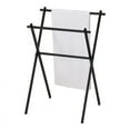 thumbnail image 1 of Pilaster Designs Expression Metal Bathroom Towel Rack Stand in Black, 1 of 3
