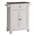 thumbnail image 1 of Pilaster Designs Ian Contemporary Wood Kitchen Island Storage Cabinet in White, 1 of 3
