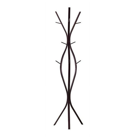 Pilaster Designs Iowa 12-hook Transitional Metal Coat and Hat Rack in Bronze