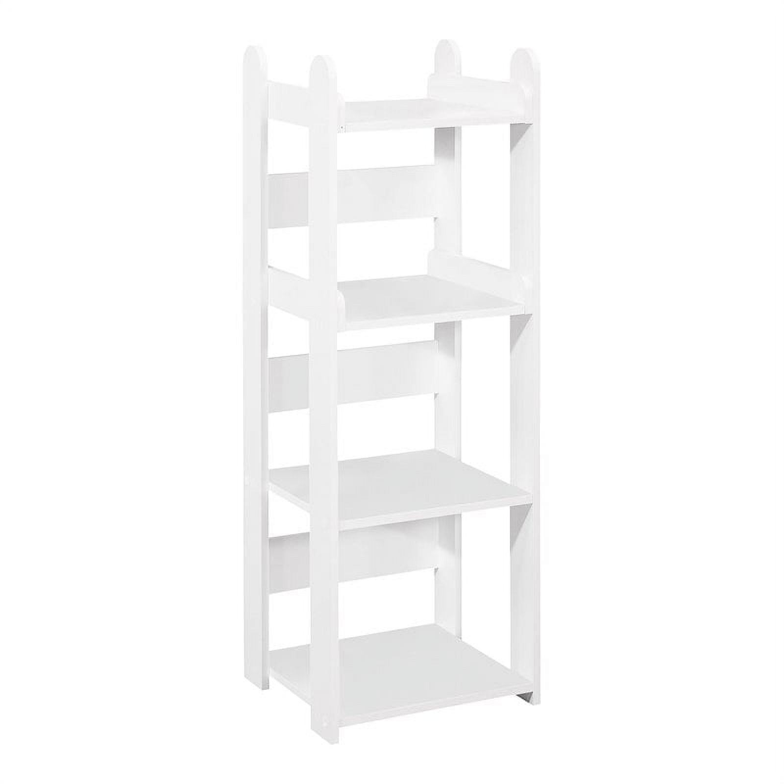 Pilaster Designs Margo 4tier Wood Open Shelf Standard Bookcase in