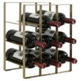 thumbnail image 1 of Pilaster Designs Naperville 6-bottle Metal Countertop Wine Rack in Copper, 1 of 4