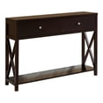 thumbnail image 1 of Pilaster Designs Ethan Contemporary Wood Console Sofa Table w/ Drawers in Cherry, 1 of 4