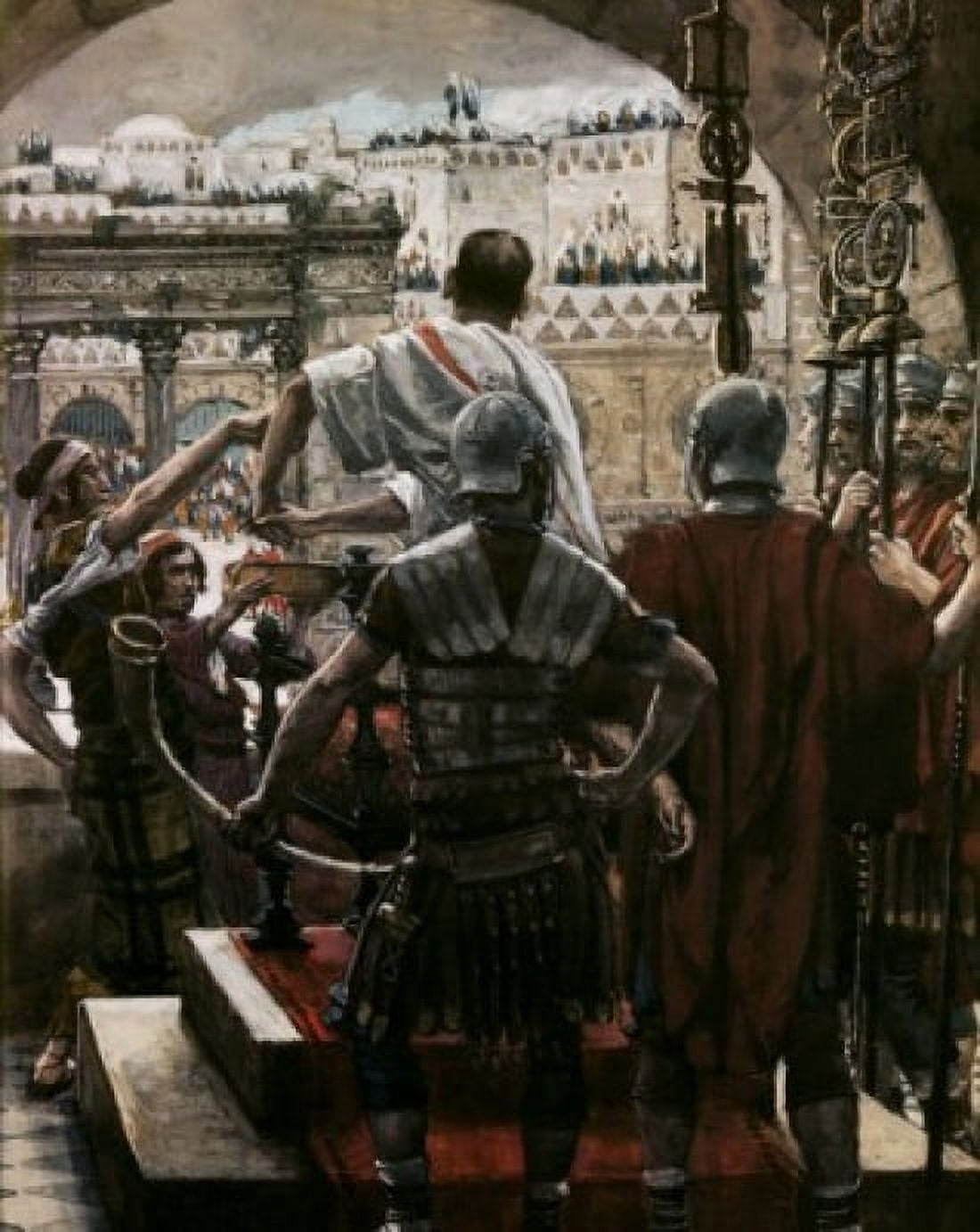 Pilate Washes His Hands James Tissot (1836-1902French) Canvas Art - James Tissot (18 x 24)