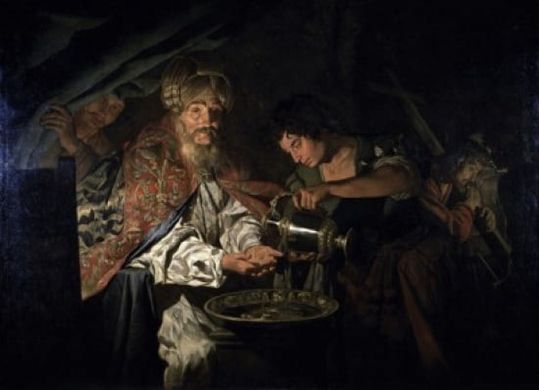 Pilate Washing His Hands 1650 Matthias Stom (1600-1650Dutch) Musee du Louvre Paris Canvas Art - (18 x 24)