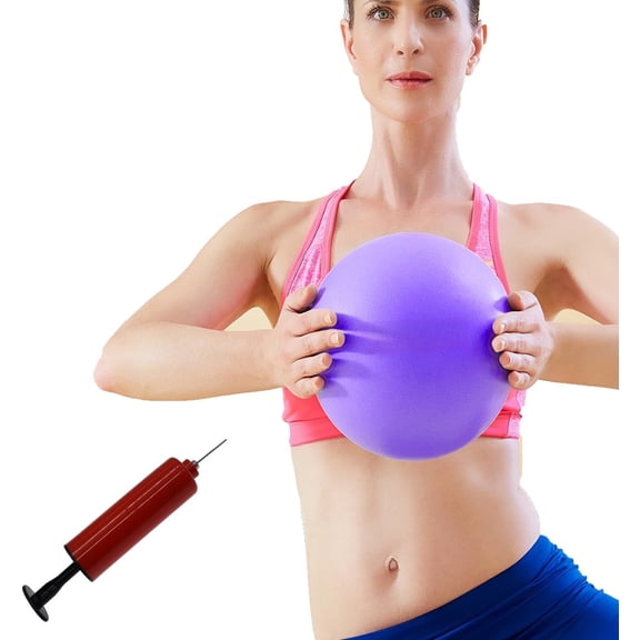 Pilates Ball 8 inch, Small Exercise Ball for Between Knees with Needle Pump for Core Workout & Physical Therapy Yoga PT