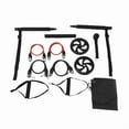 thumbnail image 1 of Pilates Bar Kit+Resistance Bands,Pilates Equipment Exercise Bar with Ab Roller, Portable Home Gym Yoga Fitness Bar Black,1 x Pilates bar set,Black, 1 of 6