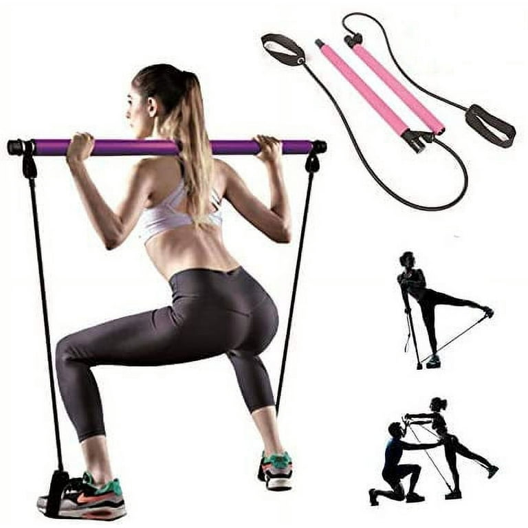 Pilates Bar Portable Pilates Bar Kit with Adjustable Resistance