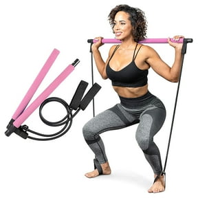 Yetbsal Pilates Bar Yoga Stick - Pink, Pilates Bar Kit for Home Gym