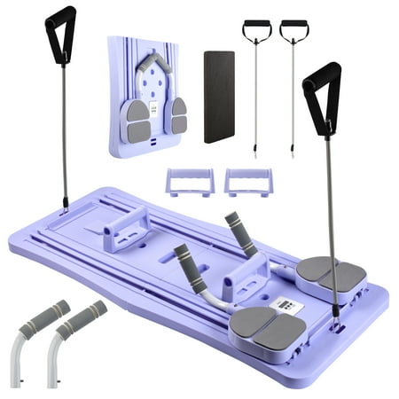 Pilates Board - Pilates Reformer Set, Multi-Purpose Foldable Pilates Reformer Board for Home, 5 in 1 Pilates Sliding Board