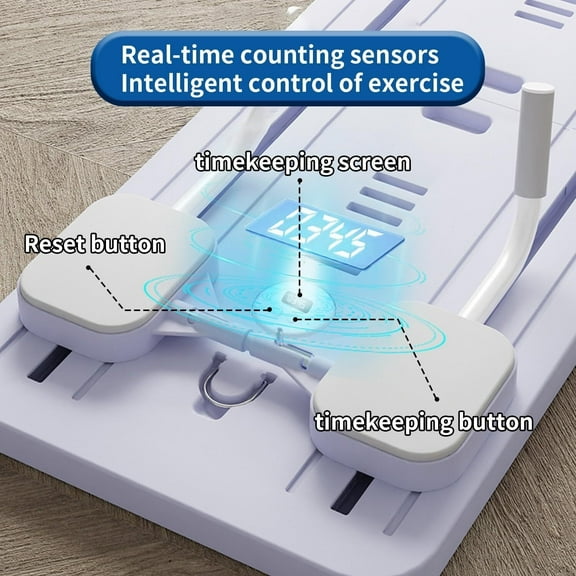 Pilates Board for Home Workout, 5-in-1 Foldable Sliding Board for Full Body Toning, Core Strengthening & Shaping Slim, Black