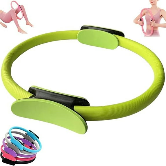 Pilates Circle Pelvic Floor Muscle Trainer Yoga Ring Slimming Fitness Equipment Home Exercise Core Abdominal Back Postpartum Recovery Flexible Lightweight Durable for Women Men Stretching