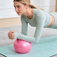 thumbnail image 1 of Pilates Equipment, Small Pilates Ball 10 Inch Pink, Exercise Balls Physical, Home Workout Equipment for Women, Includes 1X Mini Yoga Ball and 1X Hand Pump Inflation Straw,, 1 of 5