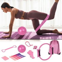 Pilates Essentials Kit for Women, 13-Piece Home Pilates Equipment Set, Includes Pilates Ring, Resistance Bands, Yoga Ball, for Women's Home Workouts & Beginners