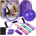 thumbnail image 1 of Pilates Essentials Kit for Women - Better Yoga Pilates Kit for Home Workouts with Pilates Ring and Ball Set, Booty Bands, Figure 8 Resistance Band, Yoga Bands for Stretching, 1 of 8