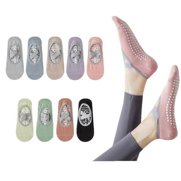 Pilates Grip Socks Non Slip Yoga Socks for Women, Non Skid Slip Sticky Slipper Barre Socks with Grippers A78
