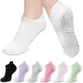 thumbnail image 1 of Pilates Grip Socks Women: 6 Pairs Non Slip Socks for Hospital Dance Ballet Yoga Trampoline, 1 of 5