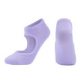 thumbnail image 1 of Pilates Grip Socks for Women Non Slip Skid Yoga Socks with Grips Straps for Ballet Dance Workout Gripper Socks b, 1 of 2