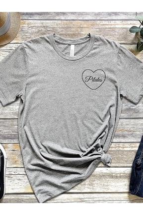 Pilates Heart Workout Instructor T-Shirt Size S-5XL