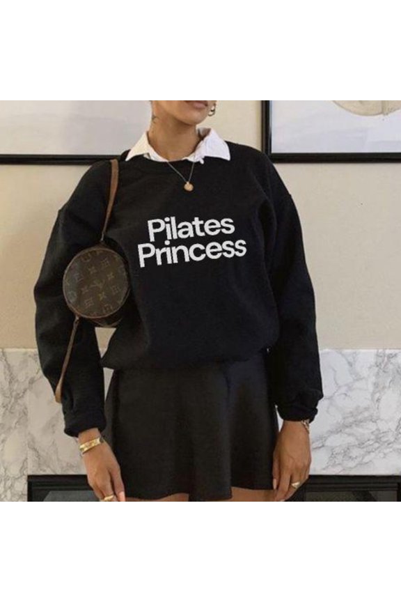 Pilates Princess Crewneck Pilates TShirt for Women Reformer Pilates Jumper Studio Workout