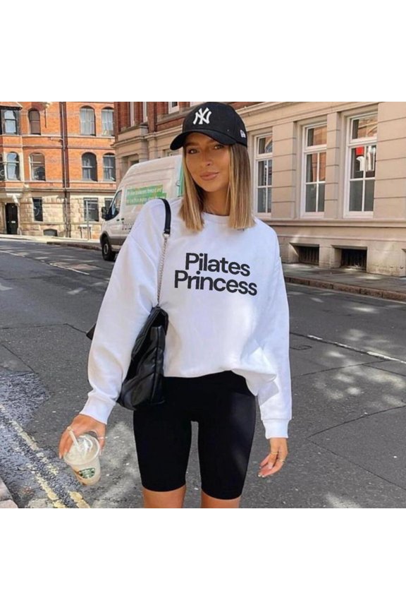 Pilates Princess TShirt Pilates Girl Crewneck Reformer Pilates Jumper Studio Workout TShir