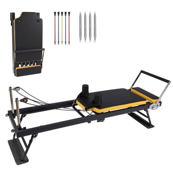 Pilates Reformer,Foldable Pilates Machine & Equipment for Home Use and Gym Workout, Suitable for Advanced and Beginners Users