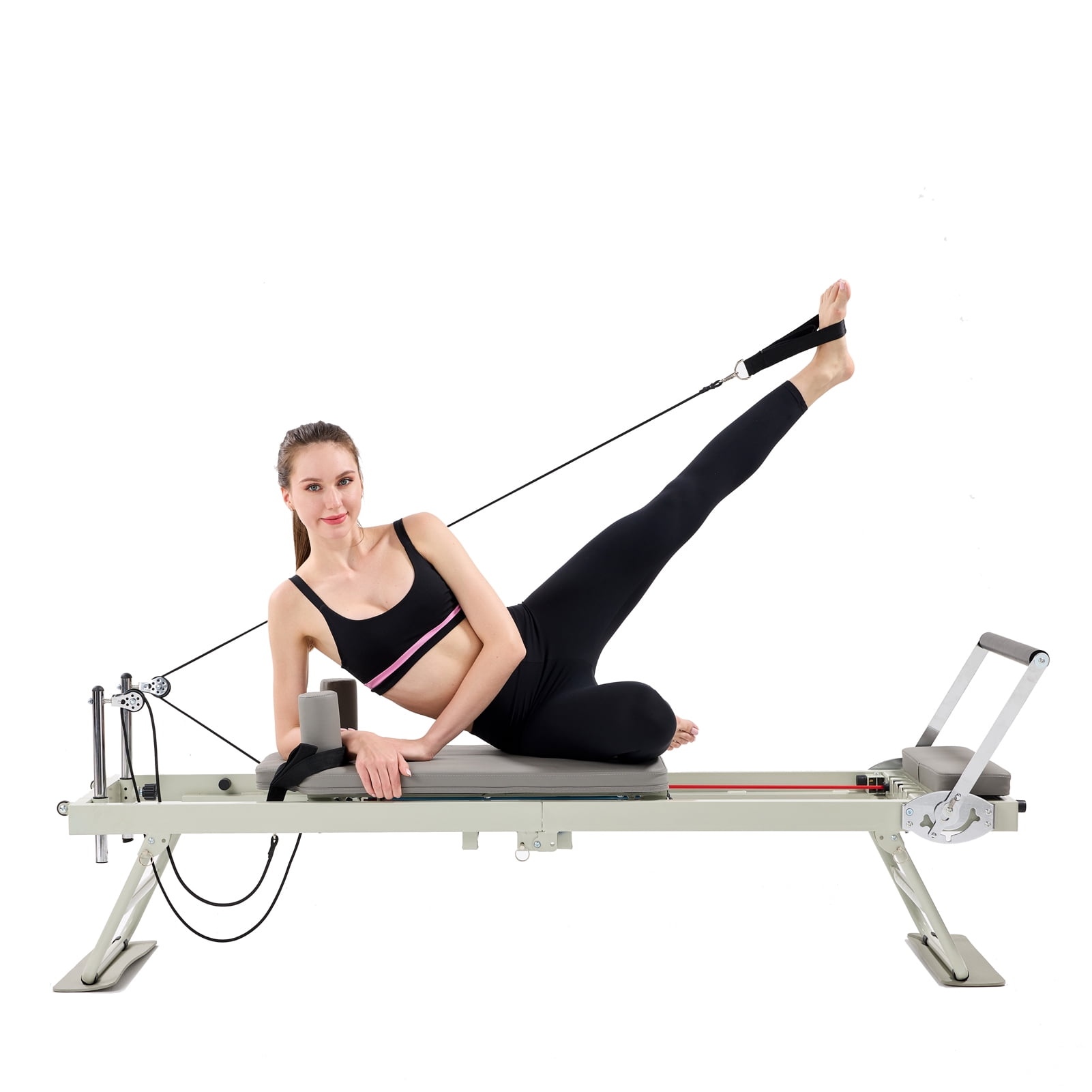 Pilates Reformer Machine for Home Workouts Foldable Strength Training Equipment for Body Stretching Walmart