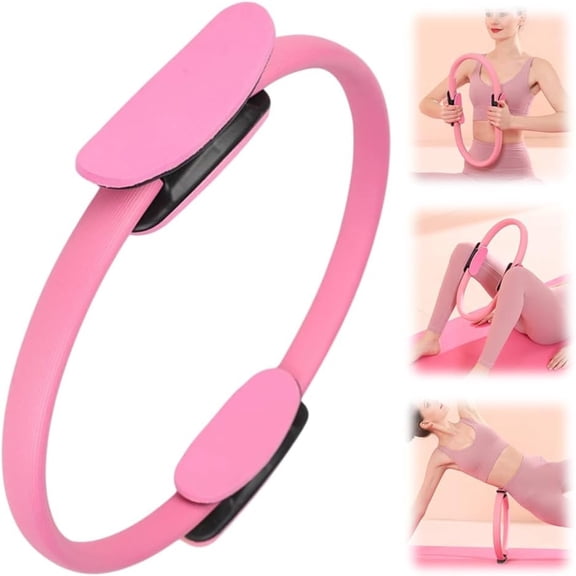 Pilates Ring,14.17 Inch Magic Circle Pilates Ring, Dual Padded Handles Pilates Rings Circle, Adjustable Yoga Ring