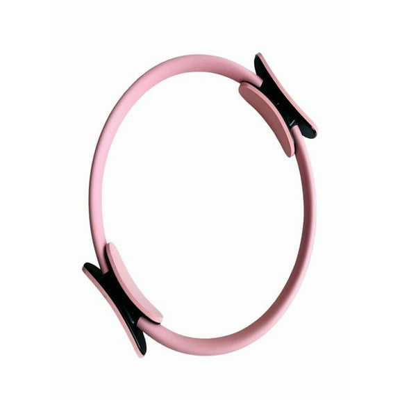 Pilates Ring, 15" Padded - Handle Lightweight Non - Pilates Equipment, Full - Body Toning Fitness Circle for Arms, Thighs & Core,Pink