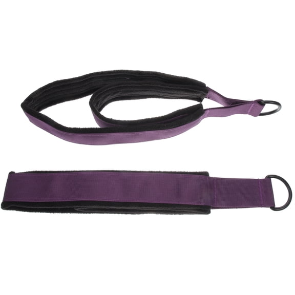 Beaupretty Purple Fitness Exercise Bands for Yoga Pilates and Stretching with High Elasticity Polyester Cotton 2pcs