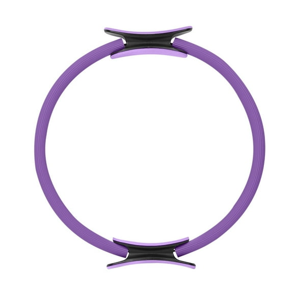 Pilates Ring Circle, 15 Inch Magic Fitness Circle for Toning Inner & Outer Thighs, Yoga Core Training, Bonus Workout Guide Included (Purple)