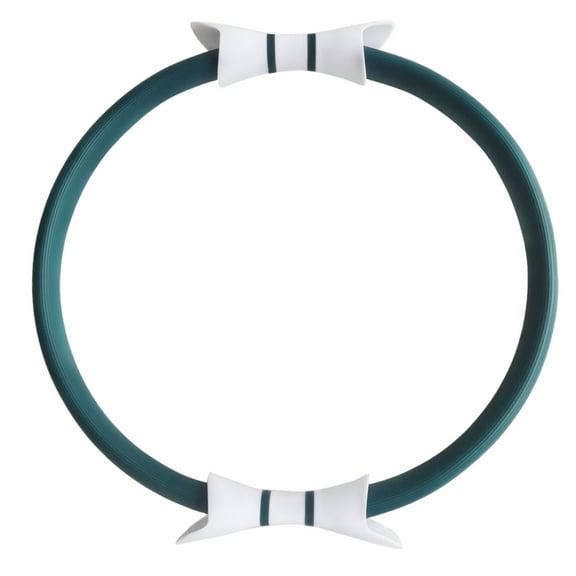 Pilates Ring Fitness Circle - 15" Exercise Ring with Foam Padded Handles for Arms, Thighs & Core Toning, Flexible Resistance Training Equipment for Women & Men