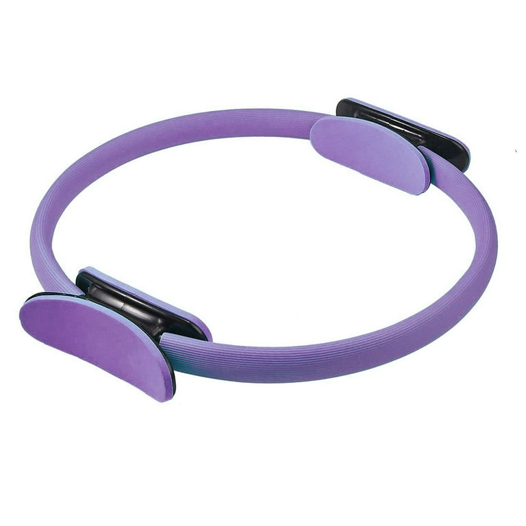 Pilates Ring Fitness Circle - Lightweight & Durable Foam Padded Handles |  Flexible Resistance Exercise Equipment for Toning Arms, Thighs/Legs 