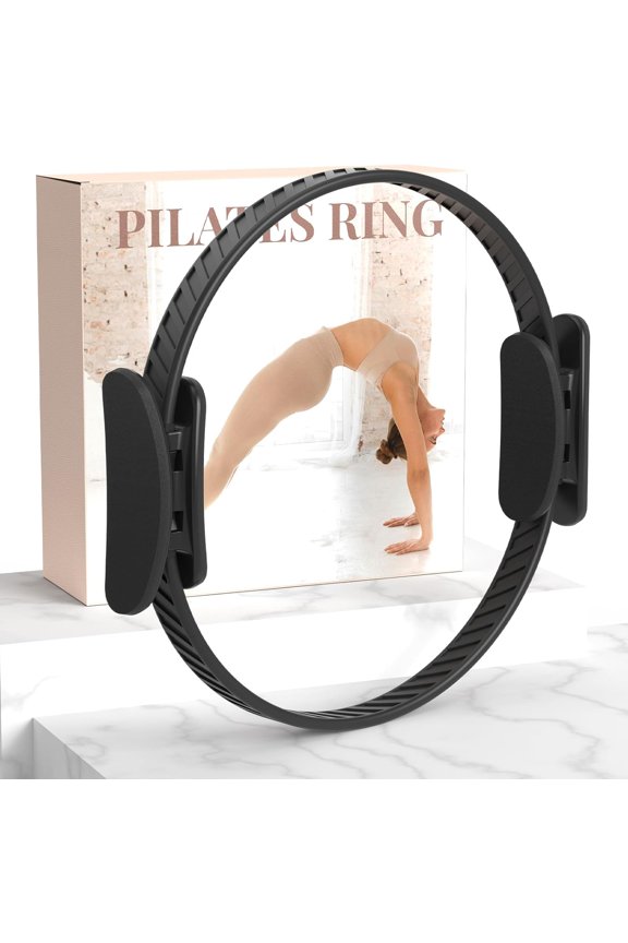 Pilates Ring Fitness Circle for Women, Pilates Equipment  14.5" Home Magic Exercise Workout, Better me Pilates Essentials Starter Set for Beginners Toning Shape Full Body